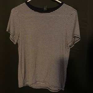 navy & white striped forever 21 t shirt